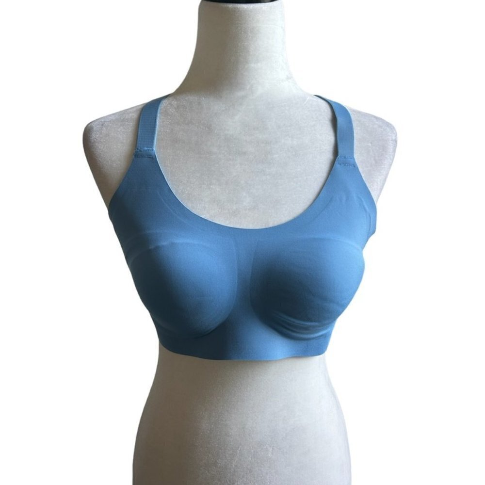 KNIX Sky Blue Laced Racer Back Bra US M.